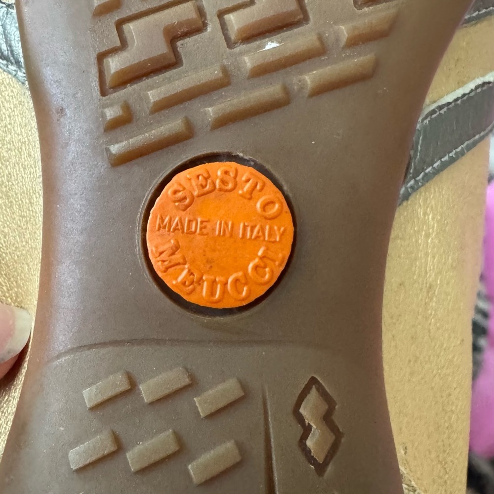 Sesto Meucci Gold Sneakers Athletic-Design - Picture 8 of 12